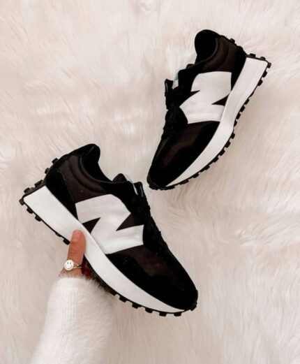 New Balance 327 Black White