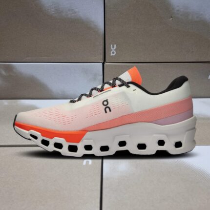 On CloudMonster 2 Undyed Flame White Orange