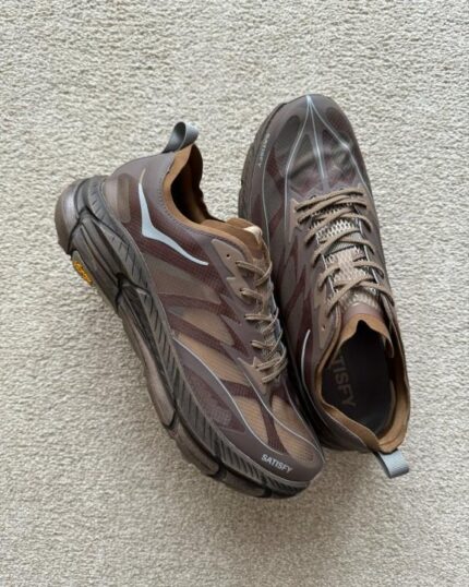 Hoka x Satisfy Mafate Speed 4 Lite Rubber